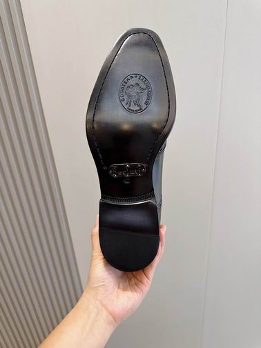 Berluti Leather Oxford Brogue Shoes - Image 9