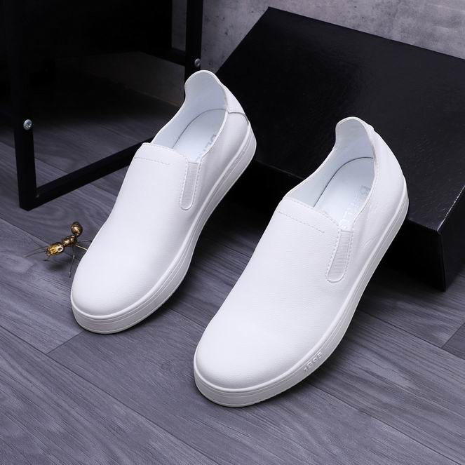 Berluti Casual Leather Slip-On Shoes with Elastic Panels - Image 3