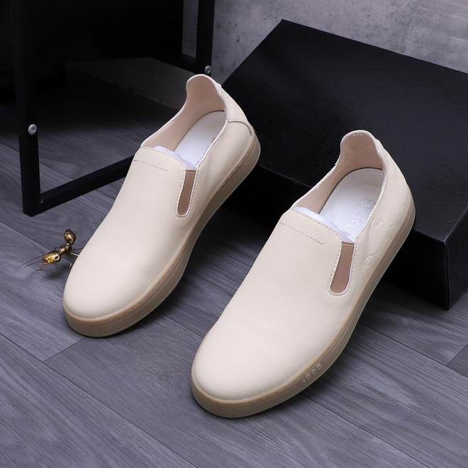 Berluti Casual Leather Slip-On Shoes with Elastic Panels - Image 2