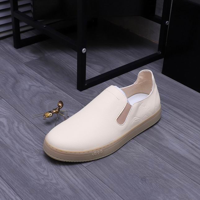 Berluti Casual Leather Slip-On Shoes with Elastic Panels - Image 6