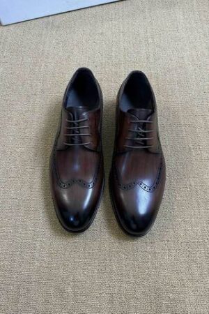 Berluti Patina Leather Derby Brogue Shoes