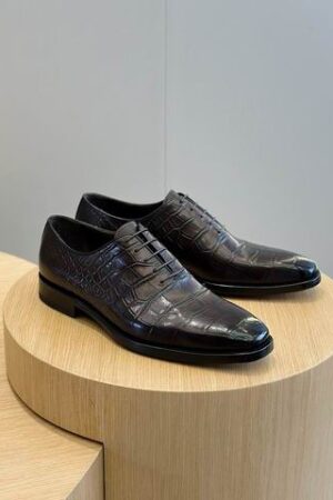 Berluti Patterned Leather Oxford Shoes