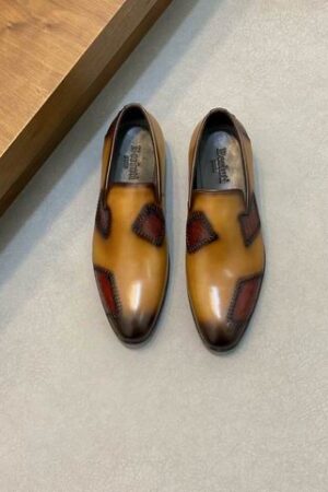Berluti Playtime Patchwork Leather Slip-On Shoes