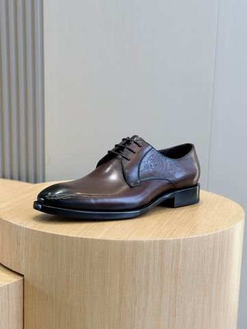 Berluti Polished Leather Derby Shoes with Subtle Detailing - Image 7