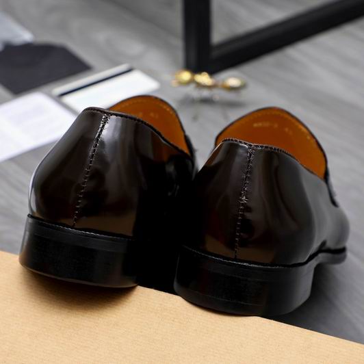 Berluti Polished Men's Leather Loafers with Distinctive Strap - Image 14