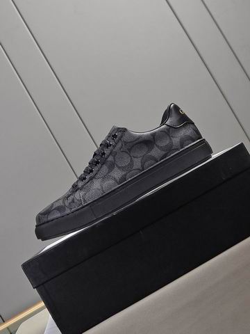 Coach Black Monogram Low-Top Sneakers