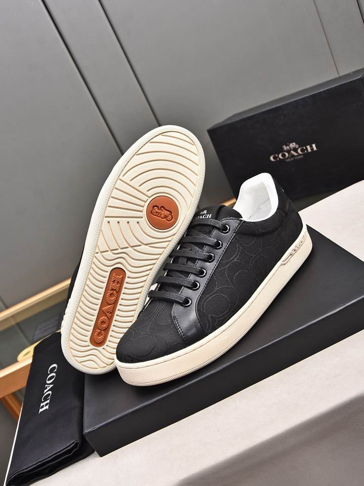 Coach Black Monogram Low-Top Sneakers - Image 6