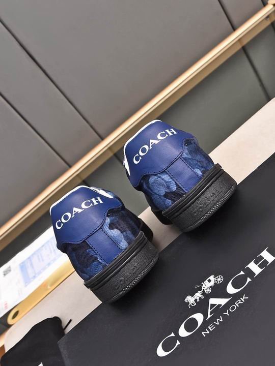 Coach Blue Camouflage Low-Top Sneakers - Image 5