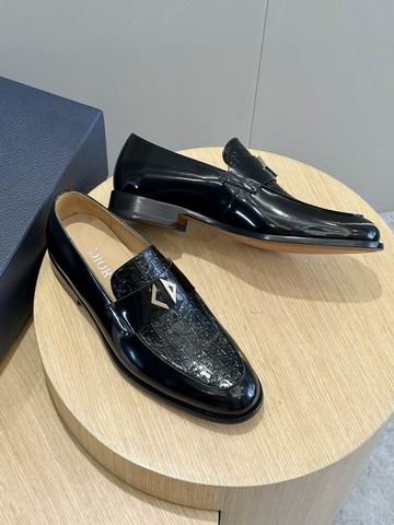 Dior Black Leather Penny Loafers - Image 9