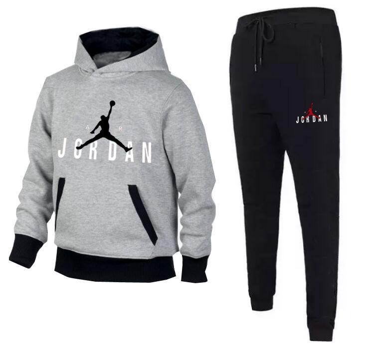 Jordan Color Block Hoodie & Sweatpants Tracksuit - Image 10