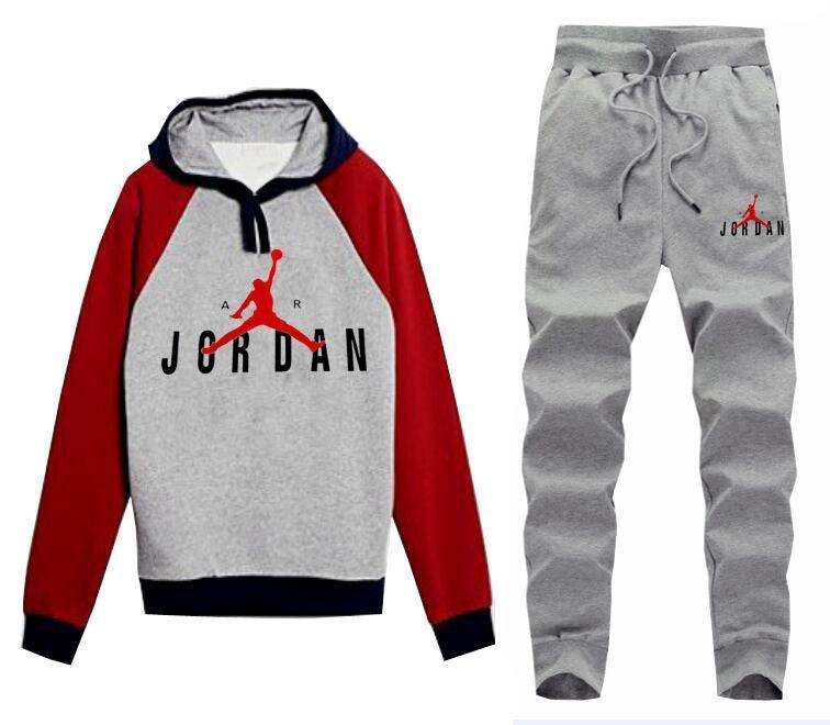 Jordan Color Block Hoodie & Sweatpants Tracksuit - Image 8