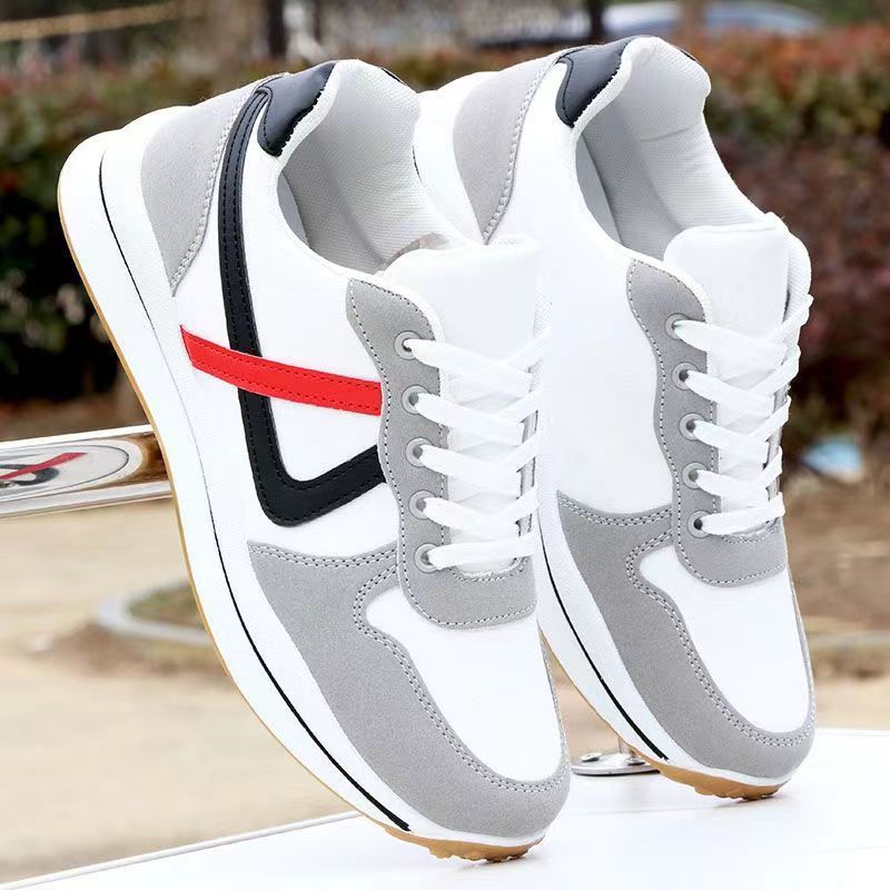 Layered "V" Accent Sport Sneakers - Stylish Colorways - Image 2
