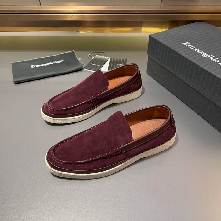 Luxurious Burgundy Suede Slip-On Men's Loafers - Image 2