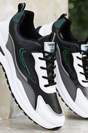 Modern Casual Leather Sneakers - Design in Various Colors.