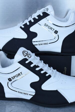 Sport Panelled Sneakers with Logo Detail