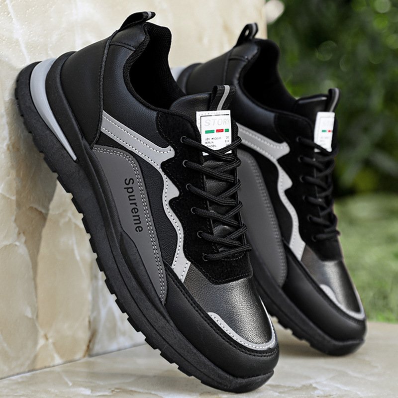 Athletic Fashion Sneakers - Versatile Lace-Up Style.
