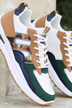 Modern Casual Sneakers - Patterned & Solid Color Options.