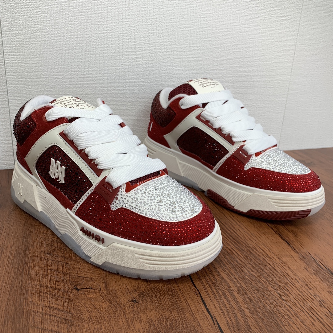 Amiri MA-1 Low – The Peak of Burgundy Glitter - Image 3