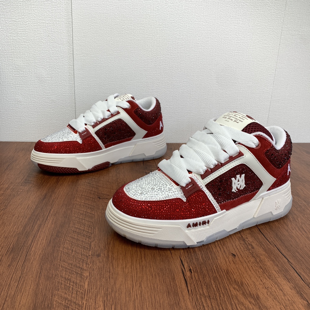 Amiri MA-1 Low – The Peak of Burgundy Glitter
