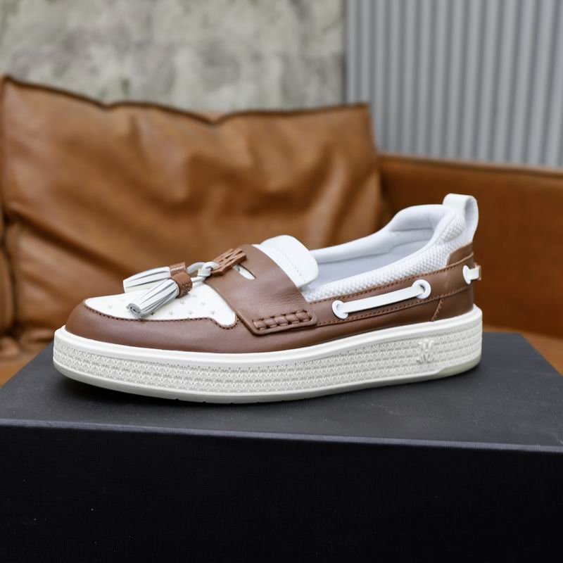 Amiri MA-1 Tassel Hybrid Loafers in Brown and White Leather - Image 5