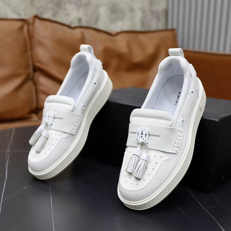 Amiri MA Tassel Hybrid Loafers in Pristine White Leather. - Image 6