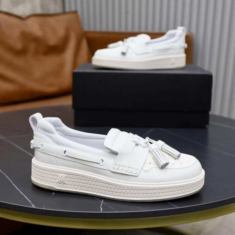 Amiri MA Tassel Hybrid Loafers in Pristine White Leather. - Image 4