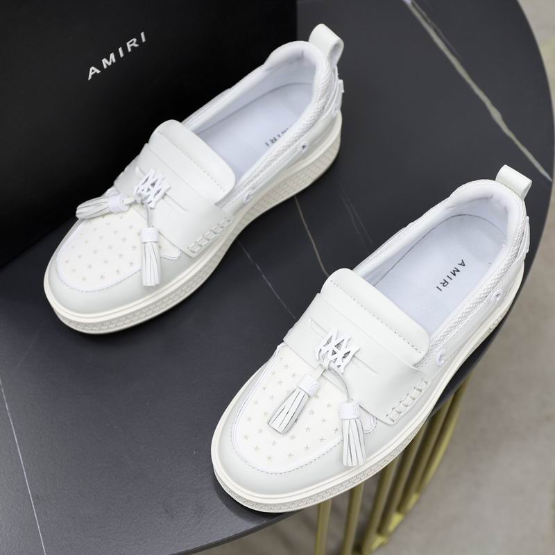 Amiri MA Tassel Hybrid Loafers in Pristine White Leather. - Image 3