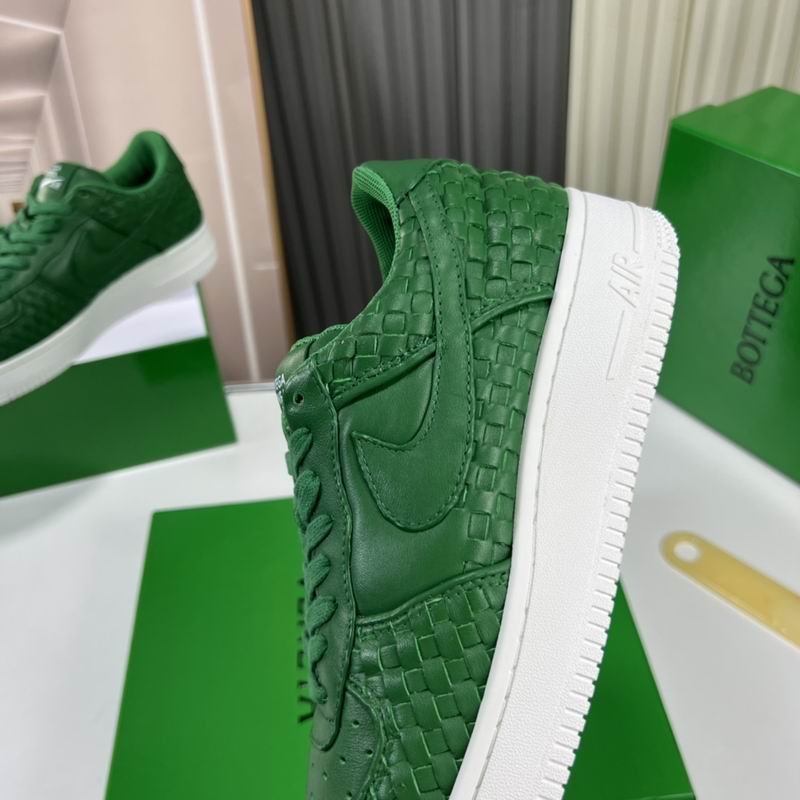 Bottega Veneta All-Green Woven Low-Top Sneaker, White Sole. - Image 6