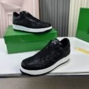 Bottega Veneta Black Woven Low-Top Sneaker