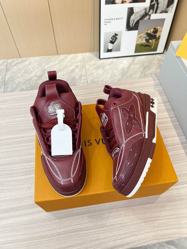 Louis Vuitton Skate Sneakers – The Peak of Deep Red Leather - Image 4