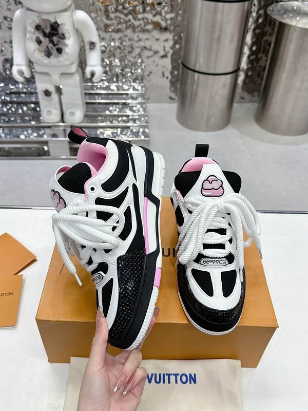 Louis Vuitton Skate Sneakers Black White Pink - Image 5