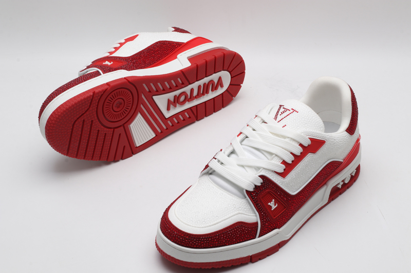 Louis Vuitton Trainer Crystal – The Peak of Red & White - Image 4
