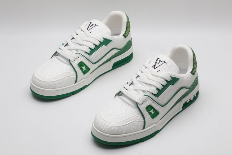 Louis Vuitton Trainer Crystal – The Peak of White & Green - Image 4