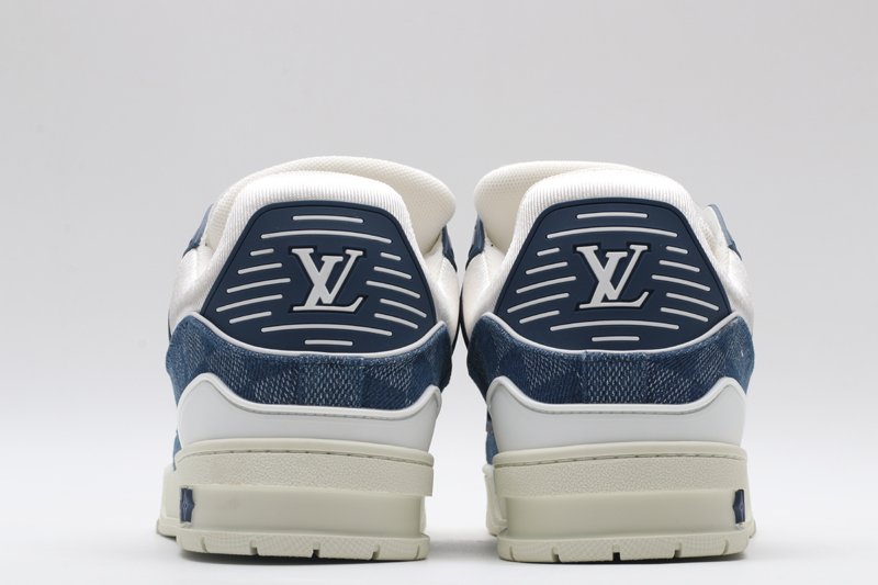 Louis Vuitton Trainer Low-Top – The Peak of Blue Denim & White Luxury - Image 6