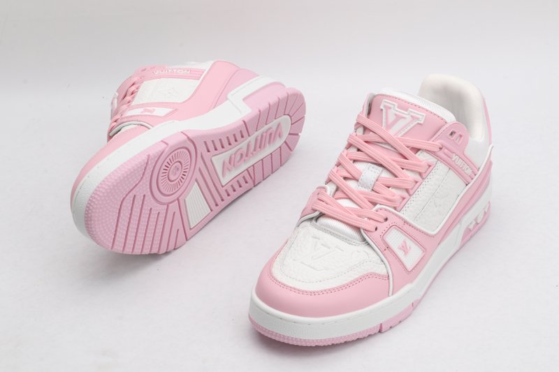 Louis Vuitton Trainer Low-Top – White & Pink - Image 5