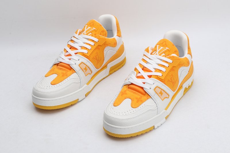 SunburstStride Orange & White Fashion Sneakers - Image 2