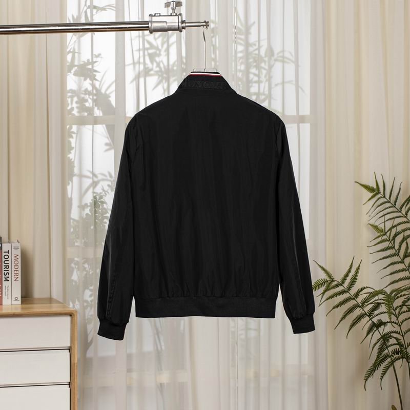 Moncler Arm Patch Black Bomber Jacket - Image 3