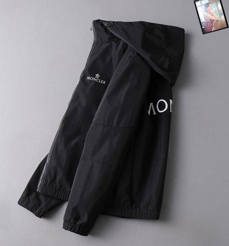 Moncler Logo-Taped Zipper Nylon Hooded Windbreaker - Image 5