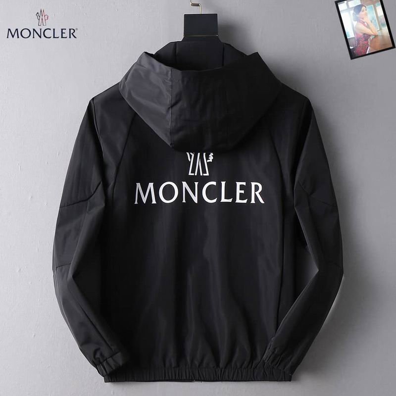 Moncler Logo-Taped Zipper Nylon Hooded Windbreaker - Image 6