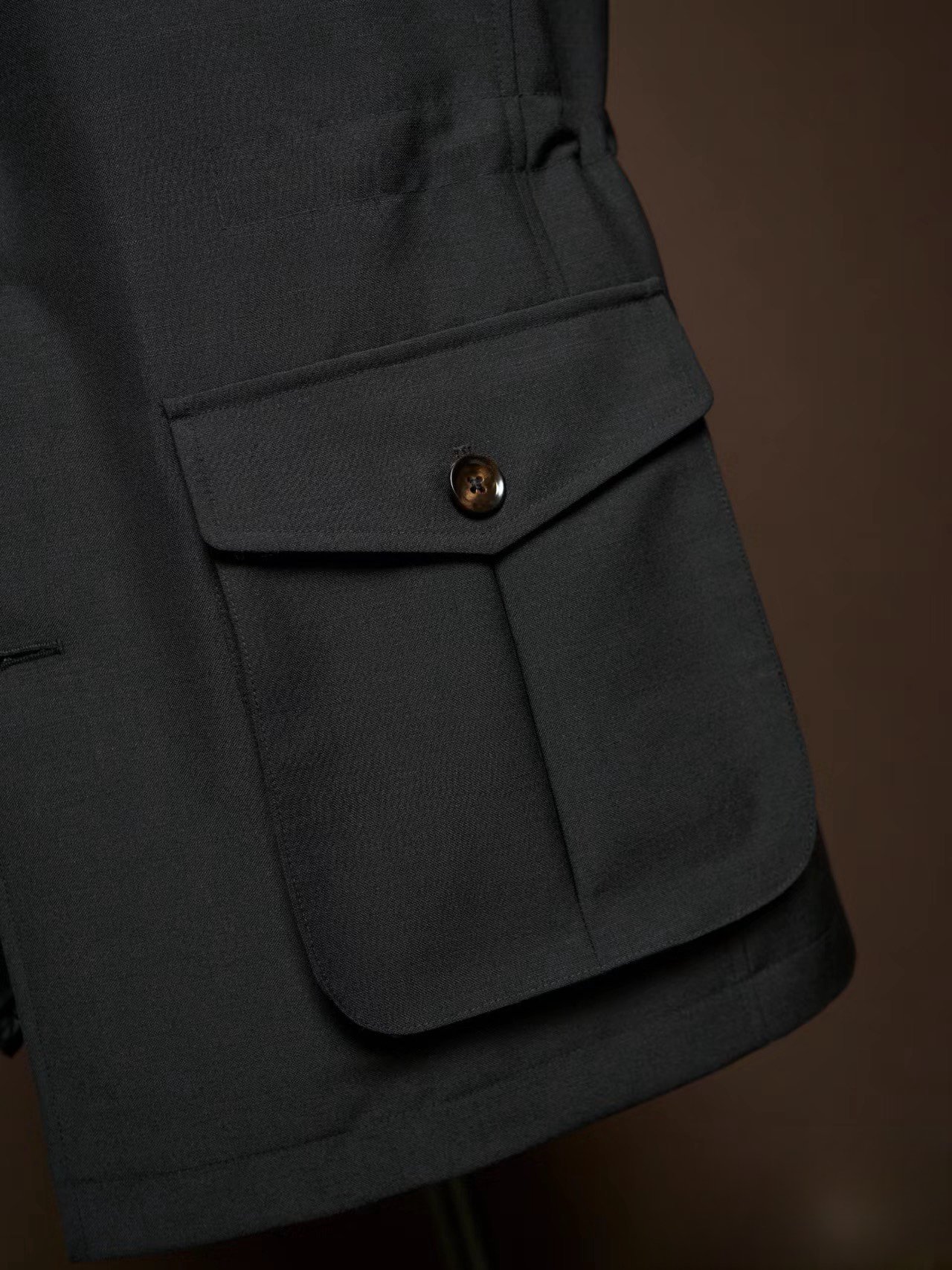 Burberry Charcoal Safari Jacket - Image 3