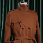 Burberry Cognac Double-Breasted Trench Coat - Image 4