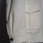 Burberry Corduroy Flight Jacket – Cream White - Image 3