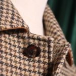 Burberry Inspired Houndstooth Belted Overcoat - Image 3