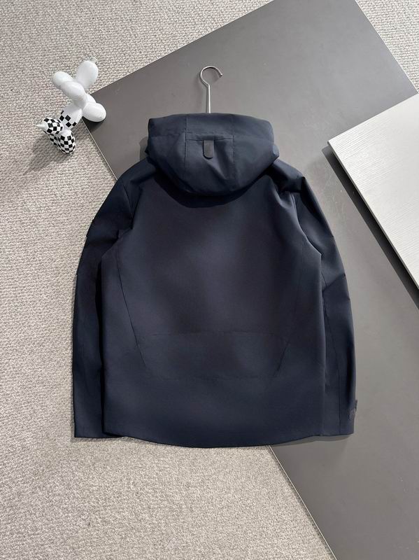 Moncler Inspired Hooded Softshell Jacket (Navy Blue) - Image 4