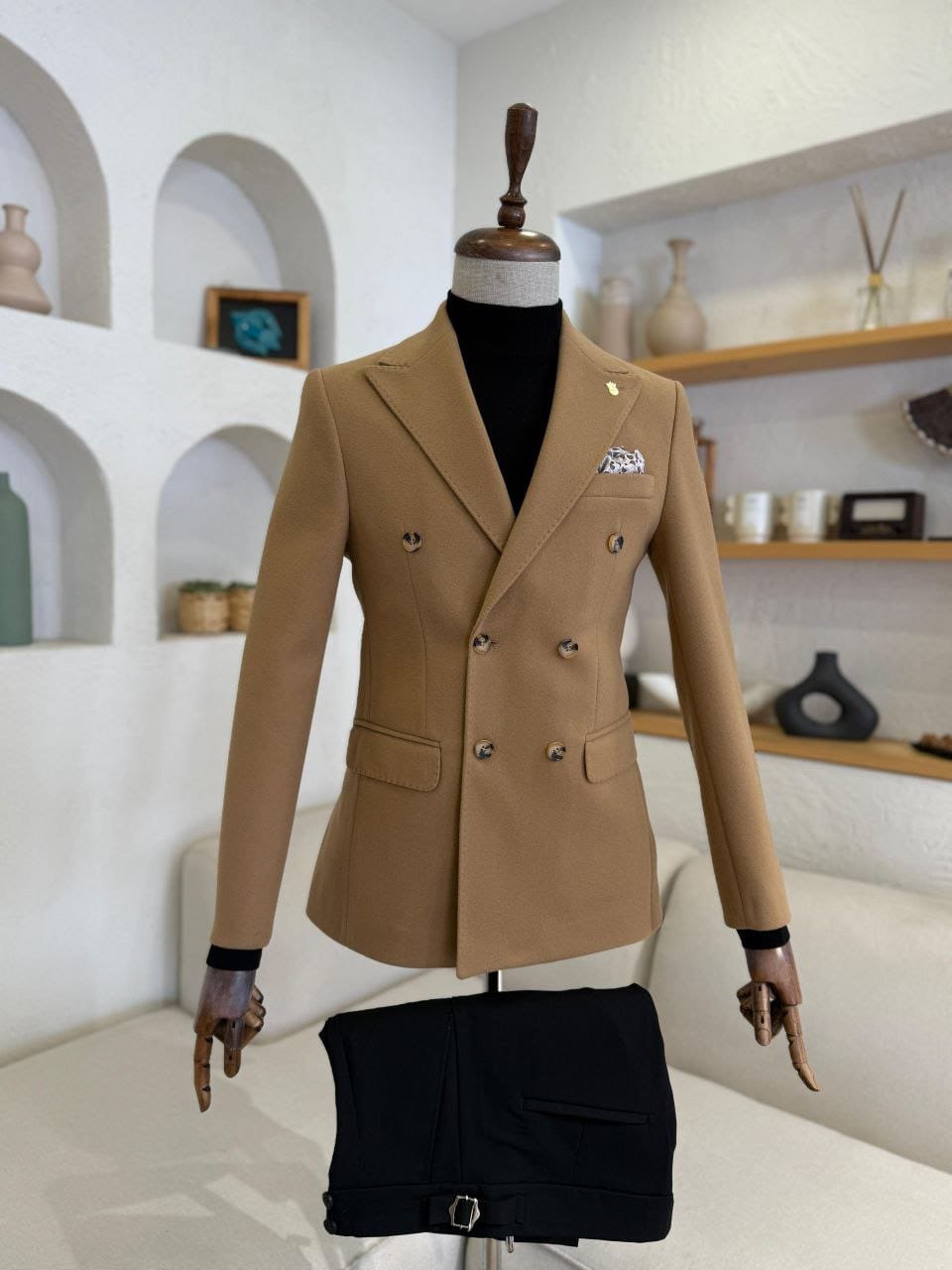 Men’s White 3-Piece Slim Fit Suit – Formal Wear for Weddings & Office - Image 4