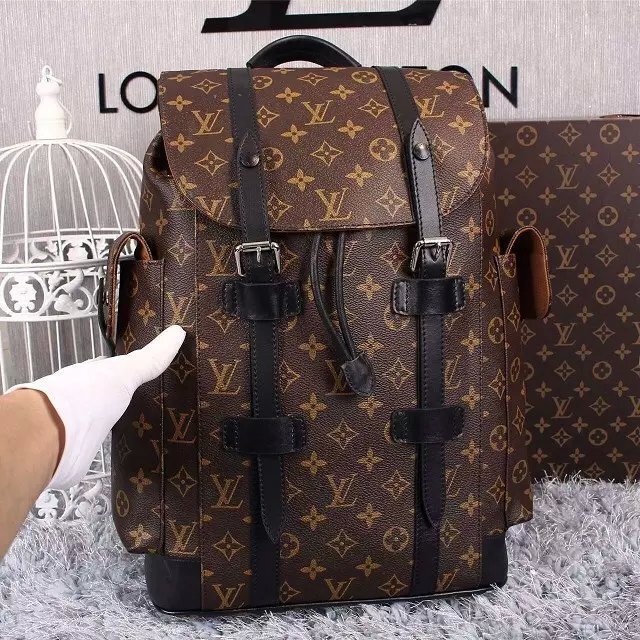 Louis Vuitton Inspired Monogram Canvas Men's Large Hiking Backpack - Image 5