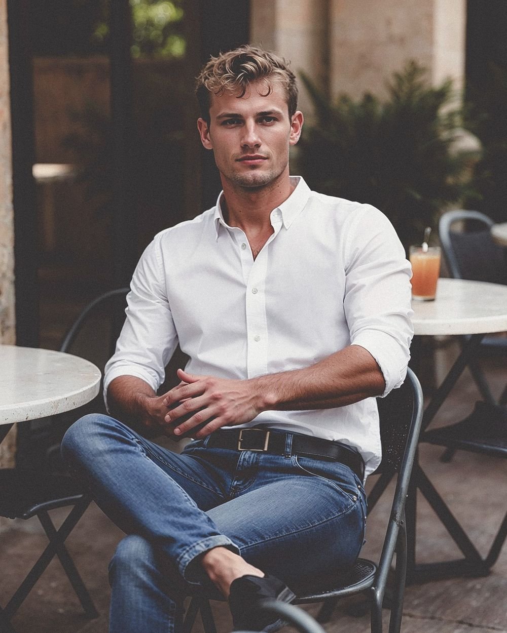 white shirt