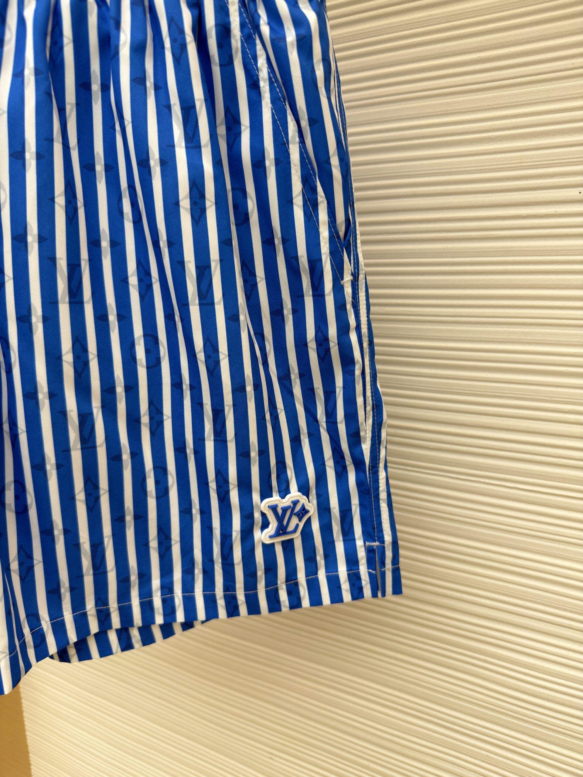 Louis Vuitton Inspired Striped Shorts - Image 3