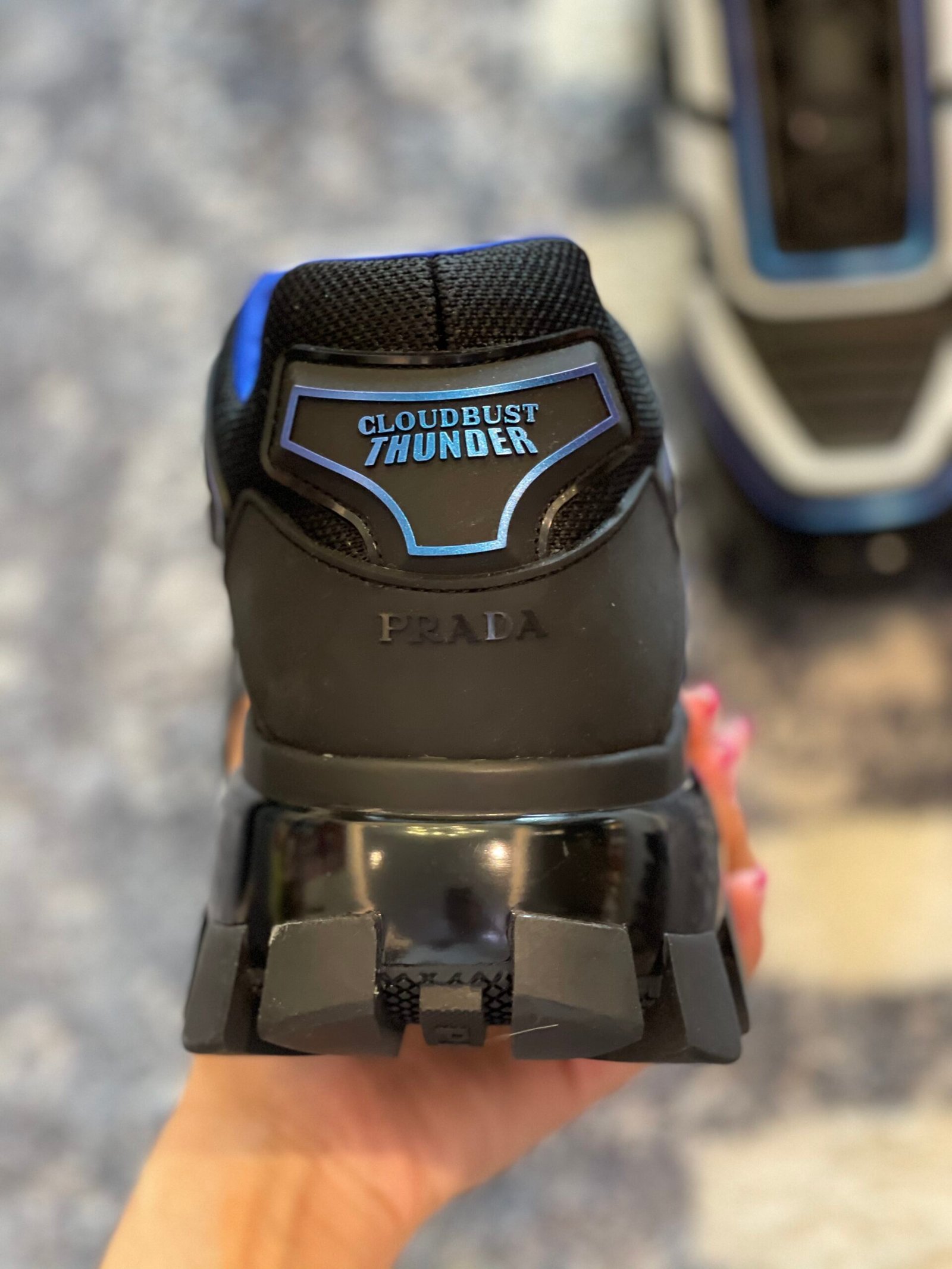 Prada Cloudbust Thunder Black and Blue - Image 3