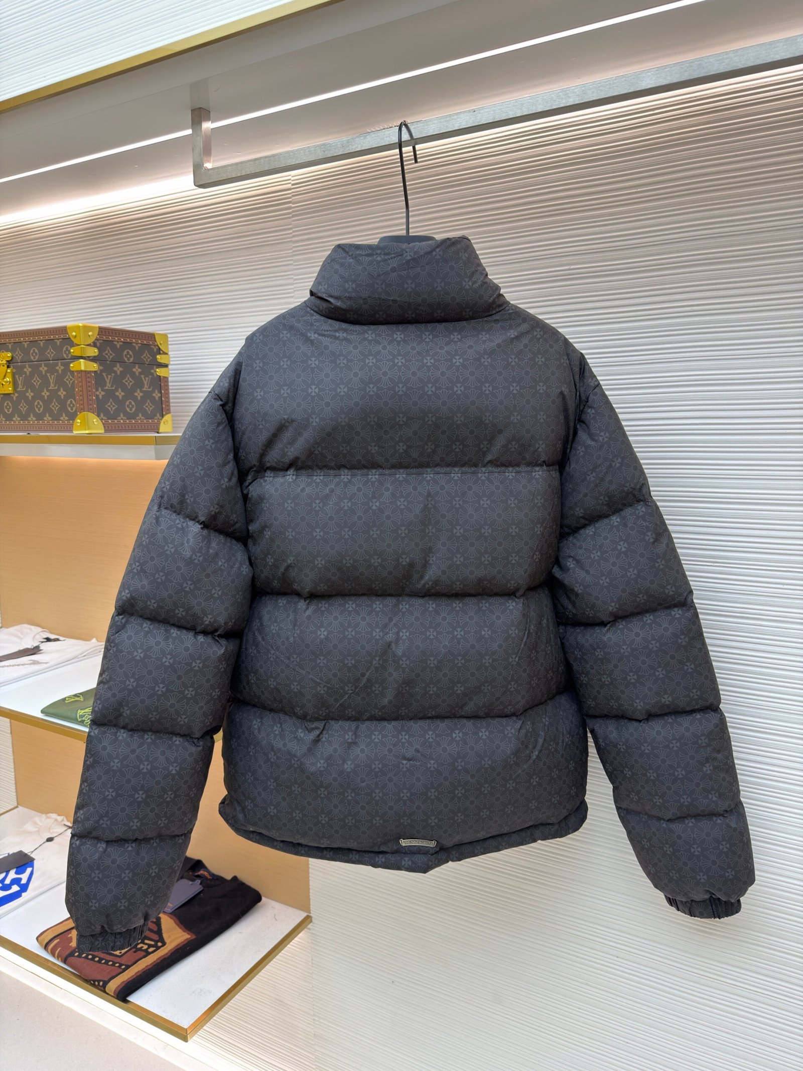 Chrome Hearts Monogram Floral Cross Puffer Jacket - Image 3